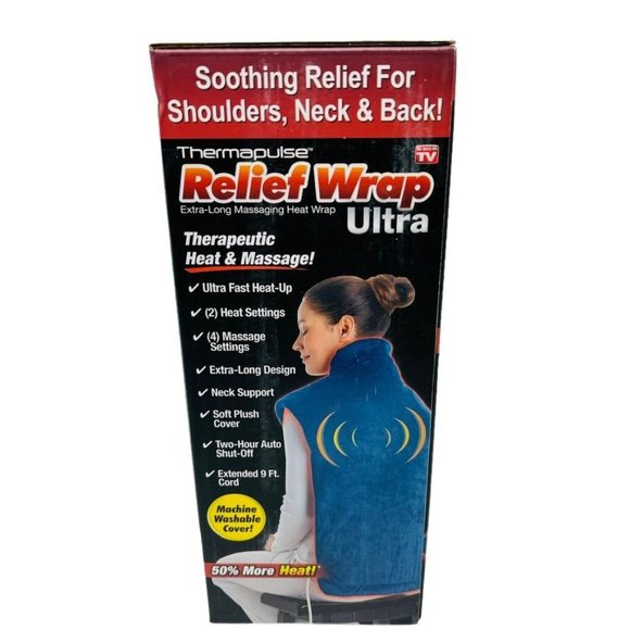 Ontel Thermapulse Relief Wrap Extra-Long Massaging Heat Wrap Ultra - Picture 3 of 9